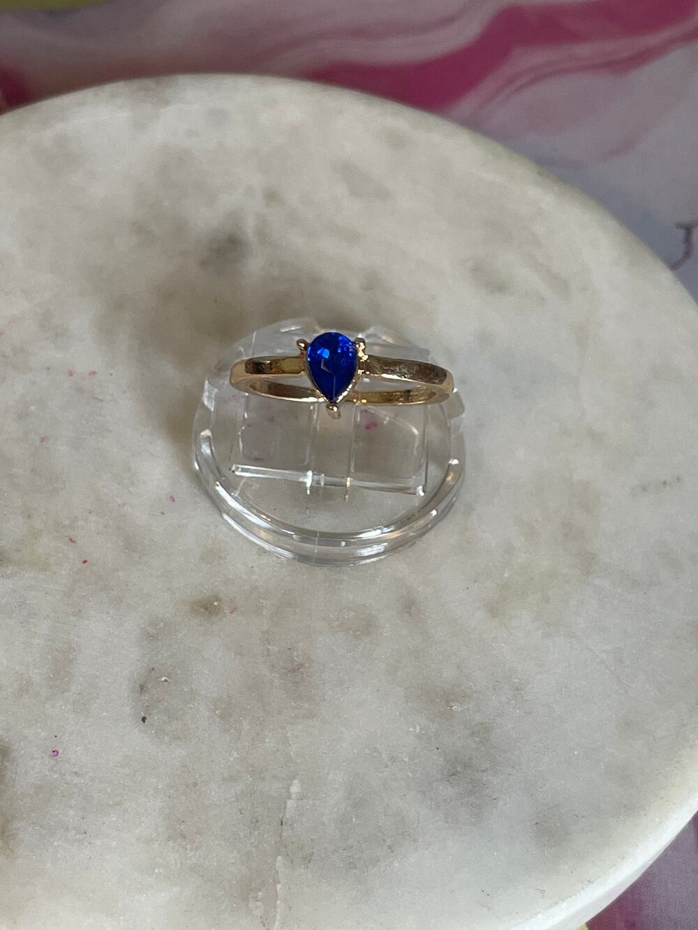 New fashion ring gold tone cz - 8